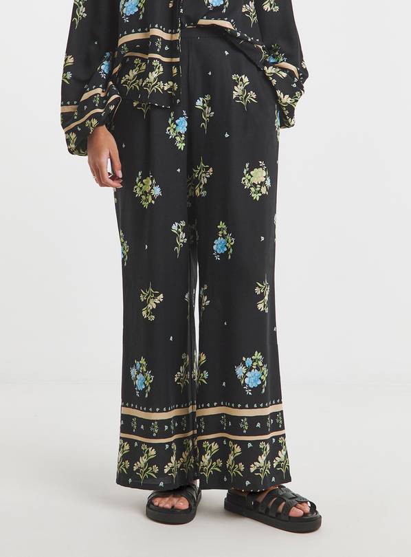 SIMPLY BE Wide Leg Spun Viscose Co-ord Trousers 16
